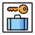 Left luggage OpenMoji emoji