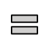 Heavy equals sign OpenMoji emoji