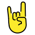 Sign of the horns OpenMoji emoji