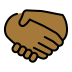Handshake: Medium-Dark Skin Tone OpenMoji emoji