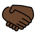 Handshake: Dark Skin Tone OpenMoji emoji