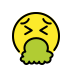 Face vomiting OpenMoji emoji
