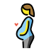 Pregnant woman OpenMoji emoji