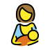 Breast-feeding OpenMoji emoji