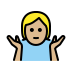 Person Shrugging: Medium Light Skin Tone OpenMoji emoji