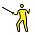 Person fencing OpenMoji emoji