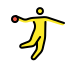 Person playing handball OpenMoji emoji