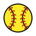 Softball OpenMoji emoji