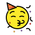 Partying Face OpenMoji emoji