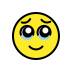 Face holding back tears OpenMoji emoji