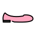 Flat shoe OpenMoji emoji