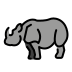 Rhinoceros OpenMoji emoji