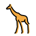 Giraffe OpenMoji emoji