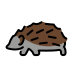 Hedgehog OpenMoji emoji