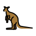 Kangaroo OpenMoji emoji