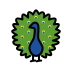 Peacock OpenMoji emoji