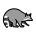 Raccoon OpenMoji emoji