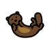 Otter OpenMoji emoji