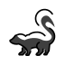Skunk OpenMoji emoji