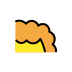 Кудрявые волосы OpenMoji emoji