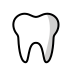 Tooth OpenMoji emoji