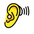 Ear With Hearing Aid OpenMoji emoji