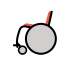 Manual wheelchair OpenMoji emoji
