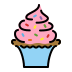 Cupcake OpenMoji emoji