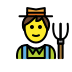 Farmer OpenMoji emoji