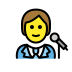 Singer OpenMoji emoji