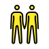 People Holding Hands OpenMoji emoji