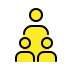 Family: adult, child, child OpenMoji emoji