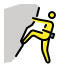 Person climbing OpenMoji emoji