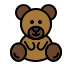 Teddy Bear OpenMoji emoji