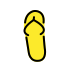 Thong sandal OpenMoji emoji