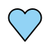 Light blue heart OpenMoji emoji