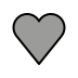 Grey heart OpenMoji emoji