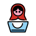 Nesting dolls OpenMoji emoji