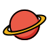 Ringed Planet OpenMoji emoji
