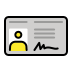 Identification card OpenMoji emoji