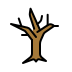 Leafless tree OpenMoji emoji