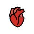 Anatomical heart OpenMoji emoji