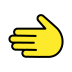 Leftwards hand OpenMoji emoji
