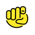 Index pointing at the viewer OpenMoji emoji