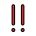 Double exclamation mark OpenMoji emoji