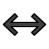 Left-right arrow OpenMoji emoji