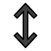 Up-down arrow OpenMoji emoji