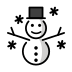 Snowman OpenMoji emoji