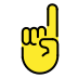 Index pointing up OpenMoji emoji