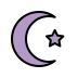 Star and crescent OpenMoji emoji